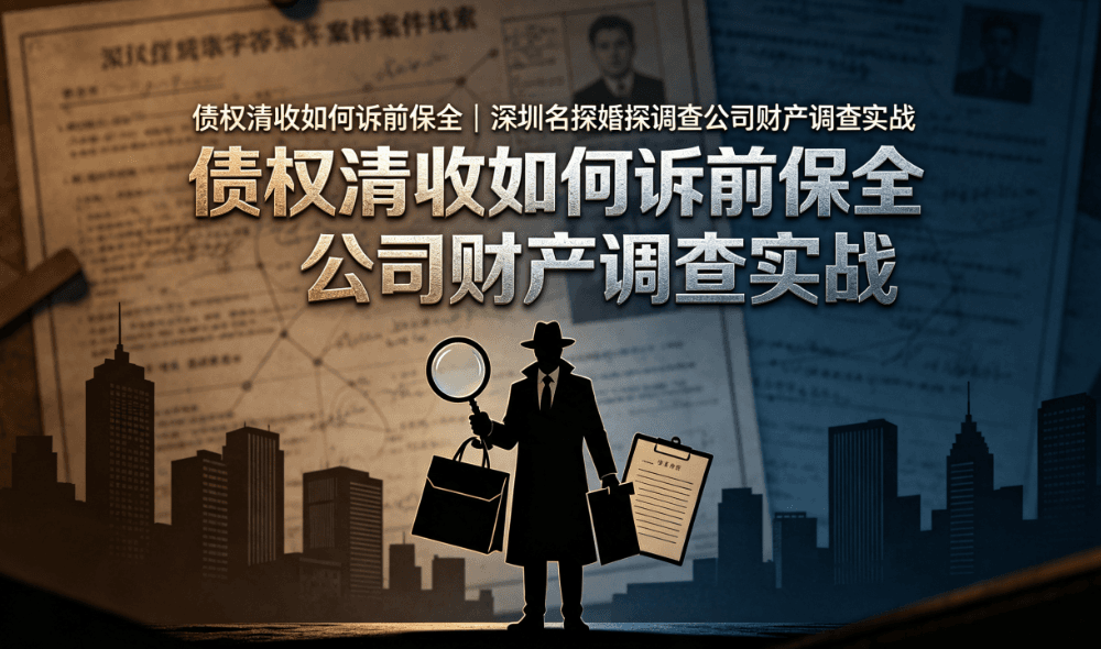 深圳名探婚探调查公司-债权清收诉前财产调查实战配图