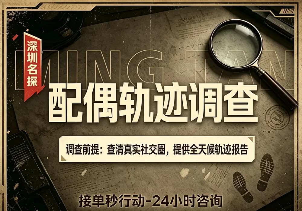配偶行踪轨迹调查 - 全天候动态实景报告 深圳婚外情取证-配偶行踪轨迹调查深圳名探正规侦探配图