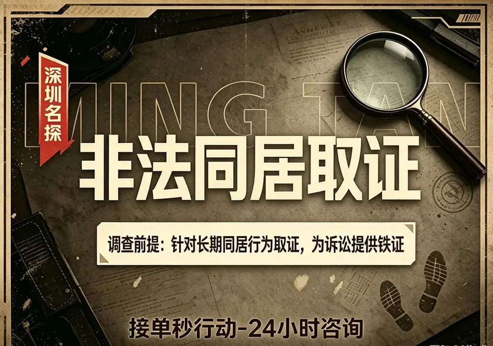 非法同居证据固定 - 重婚与损害赔偿铁证 深圳婚外情取证-非法同居证据固定深圳名探正规侦探配图