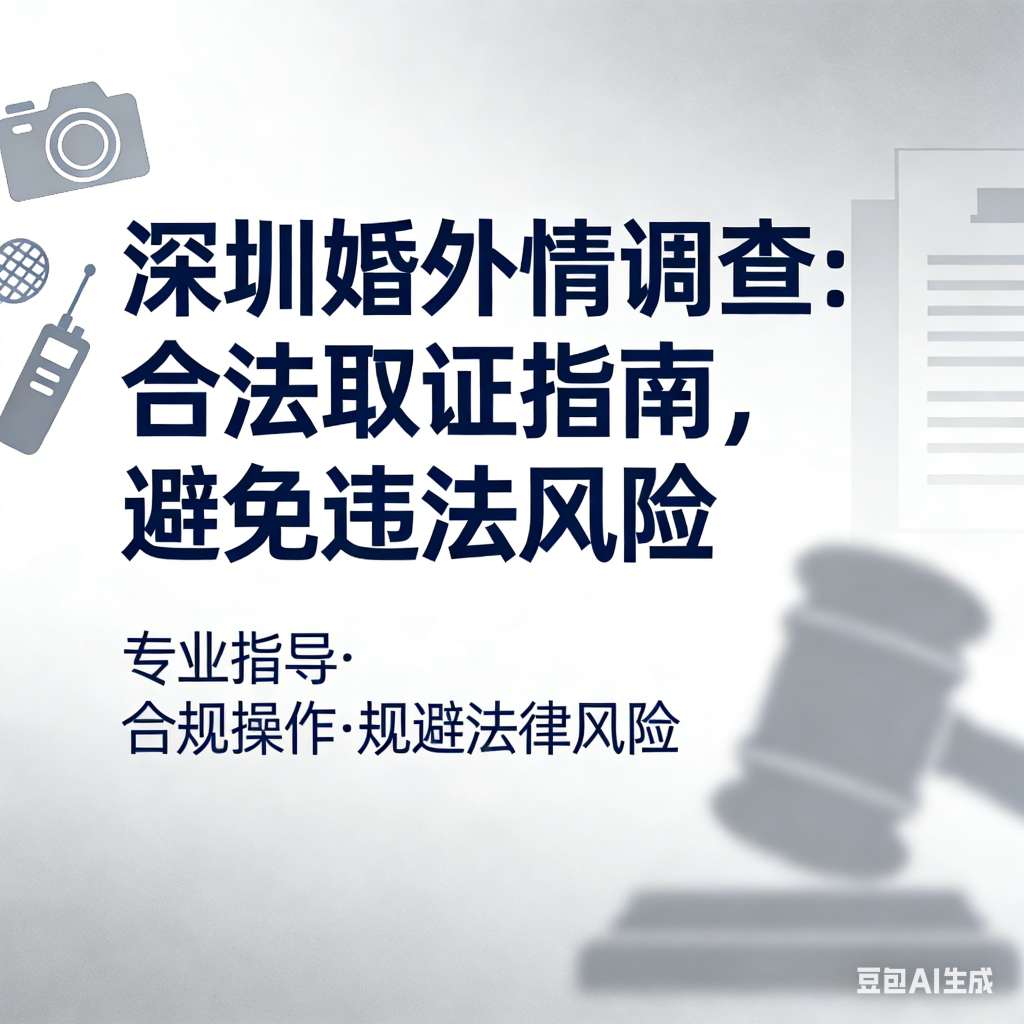 深圳婚外情调查：合法取证指南，避免违法风险